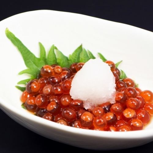 Salmon roe marinated in soy sauce