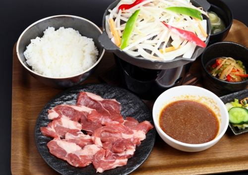 ジンギスカン定食