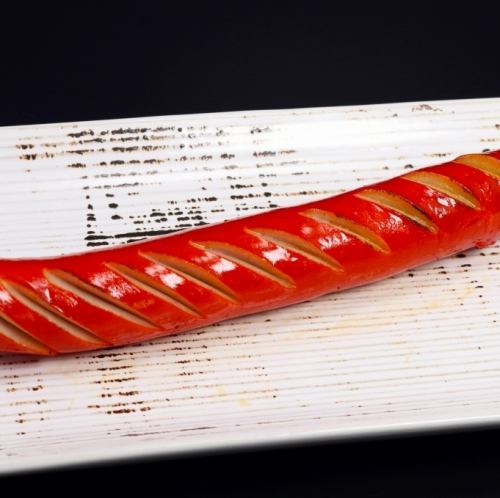 はちみつ入り魚肉フランク串(塩のみ)