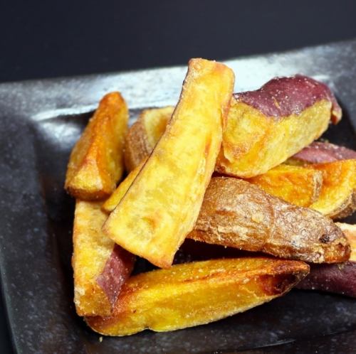 北あかりと紅あずま(さつまいも)の北海道ポテトフライ