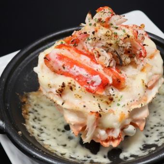 ずわい蟹の甲羅クリームチーズ焼き
