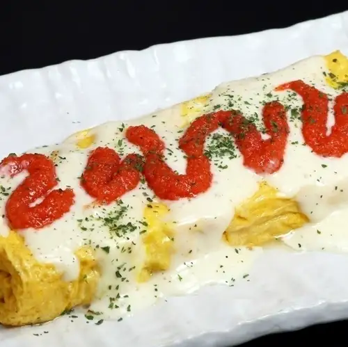 【チーズめんたい】だし巻き玉子