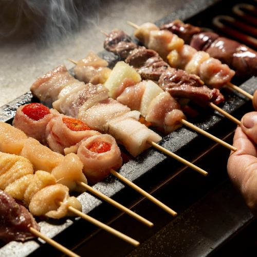 我們引以為傲的烤雞肉串菜單