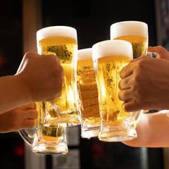 [Available on the day♪] 90 minutes of all-you-can-drink including draft beer and appetizers for 2,618 yen (tax included)!