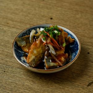 アジ竜田の甘酢餡かけ