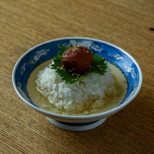 梅の出汁茶漬け