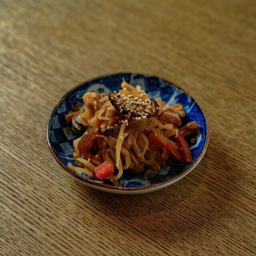 Homemade dried daikon radish