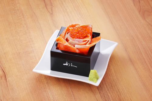 [Masumori] 宮城鮭魚拼盤（伊達杜松子酒）與溢出的鮭魚子