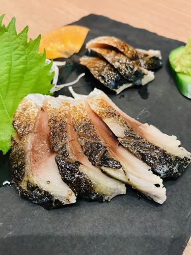 Seared Sanriku Kinka mackerel