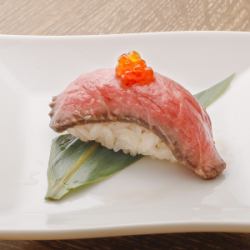 仙台牛肉握壽司 1個（低溫烹調）