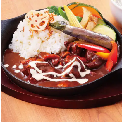 Beef tongue stew with fresh vegetables from Sendai Morning Market