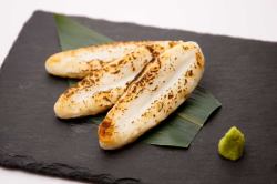 Charcoal grilled bamboo shoots kamaboko