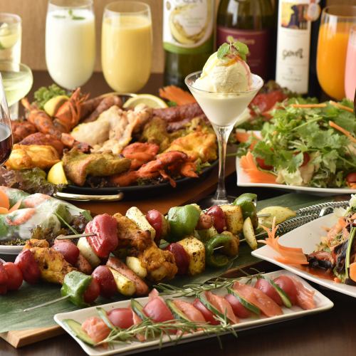 The most popular all-you-can-eat course: 2.5 hours of all-you-can-eat and drink