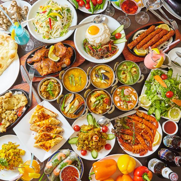 The most popular all-you-can-eat course [Darbar ◆ (2.5 hours all-you-can-drink included)
