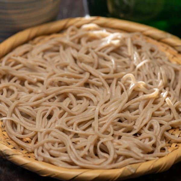 Completely handmade soba at the store
