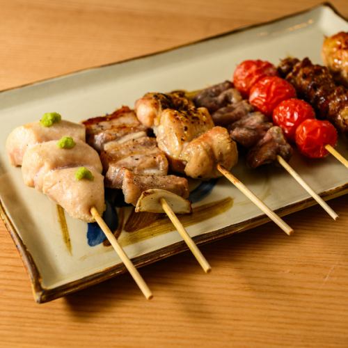焼鳥の盛り合わせ（七本）
