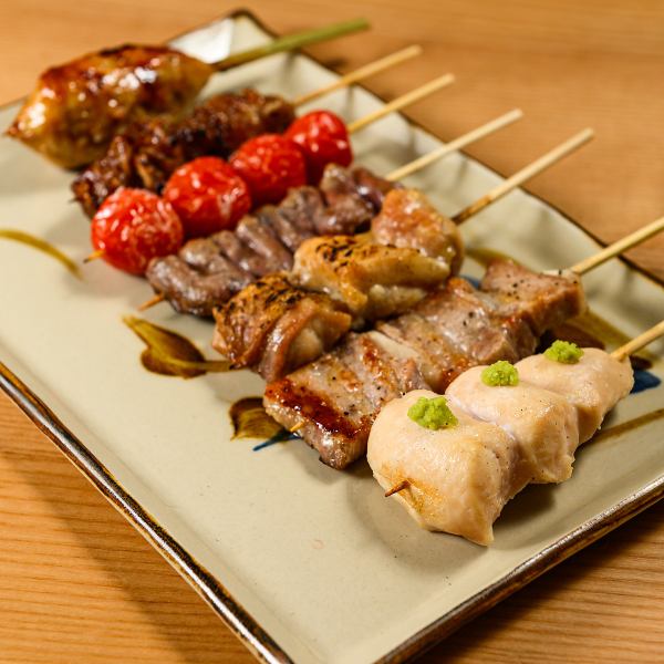 焼鳥の盛り合わせ（七本）