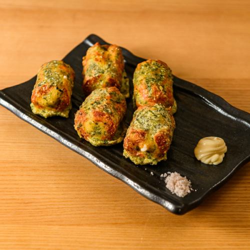 ちくわサラダの磯辺揚げ
