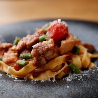 大皿コース◆パスタ/三田ポーク肩ロースのフィレンツェ風など<全5品>4400円(税込)