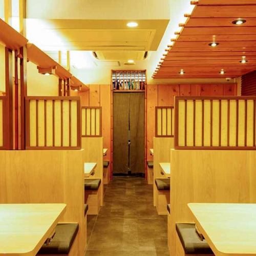 梅田・東通りエリアで全席仕切り最大30名様の貸し切りOK
