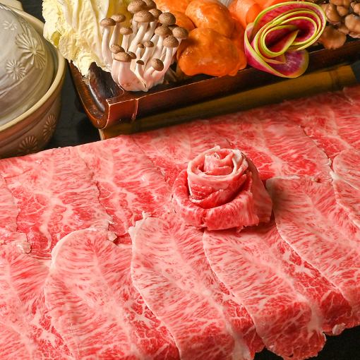 □Reservations only, [Japanese Black Beef A4-5 Shabu-shabu/Sukiyaki 3000 yen per person] The photo is for 2 people.