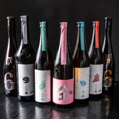 Local sake from Fukushima such as Tenmei and Hirotogawa.Shinsei, Juyondai, Hiroki, Tasake