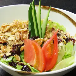 Nutty miso salad