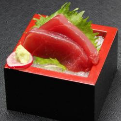 A small serving of sashimi