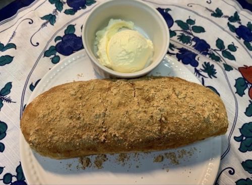 Fried kinako bread