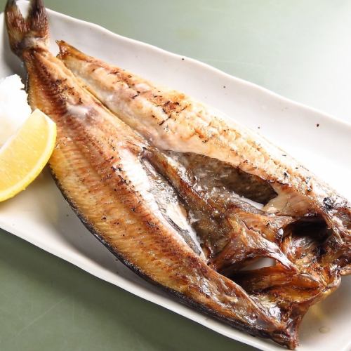 Atka mackerel half-grilled