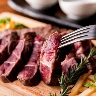 『奏-kanade-コース』黒毛和牛トリュフソースステーキ含7品 2時間飲み放題付 7500円⇒6500円