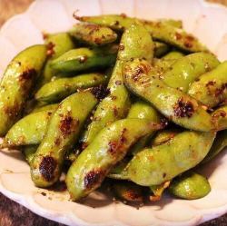 Addictive Grilled Edamame with Butter and Soy Sauce