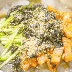 どんぐり寒天の 冷製キムチスープ 