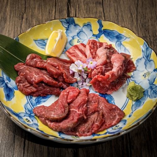 希少部位含む赤身3種盛