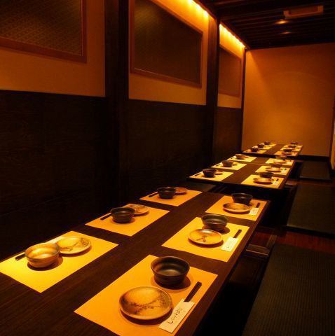 ``Be sure to take us to a private room'' The private rooms you can choose from are table seats and sunken kotatsu seats.