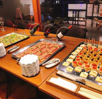 懇親会・歓送迎会などの貸切宴会に♪【貸切立食プラン】2時間制　165000円～