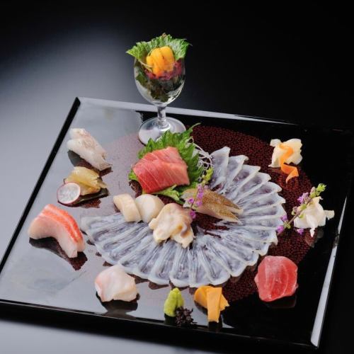 Recommended fresh fish sashimi platter