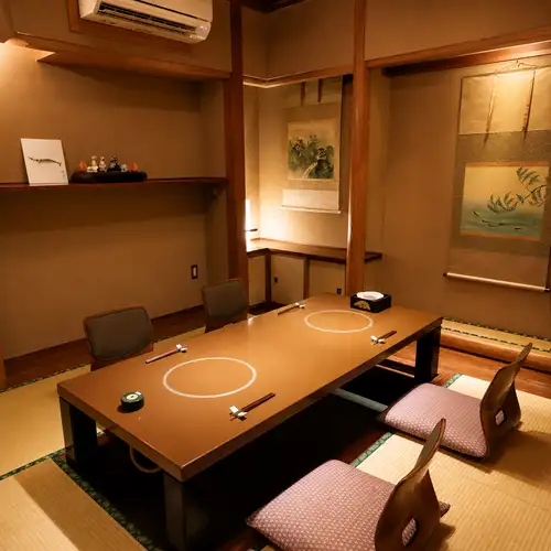 Enjoy a chef's masterpiece in a private room.
