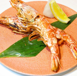 天然赤海老の炙り焼き