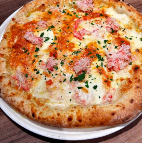 濃厚ズワイガニのとろ旨クリームピッツァ