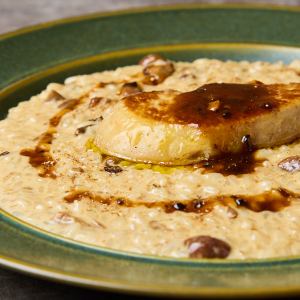 フォアグラとポルチーニ茸のリゾット