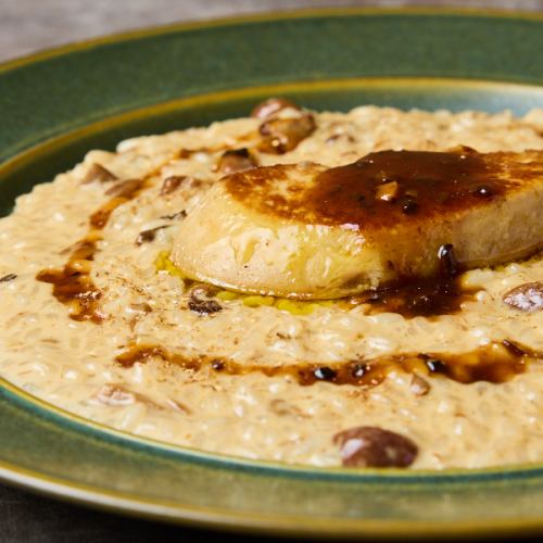 フォアグラとポルチーニ茸のリゾット