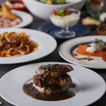 *Weekends and holidays: Enjoy the best of our seasonal Italian full course menu for ¥4510 (tax included)