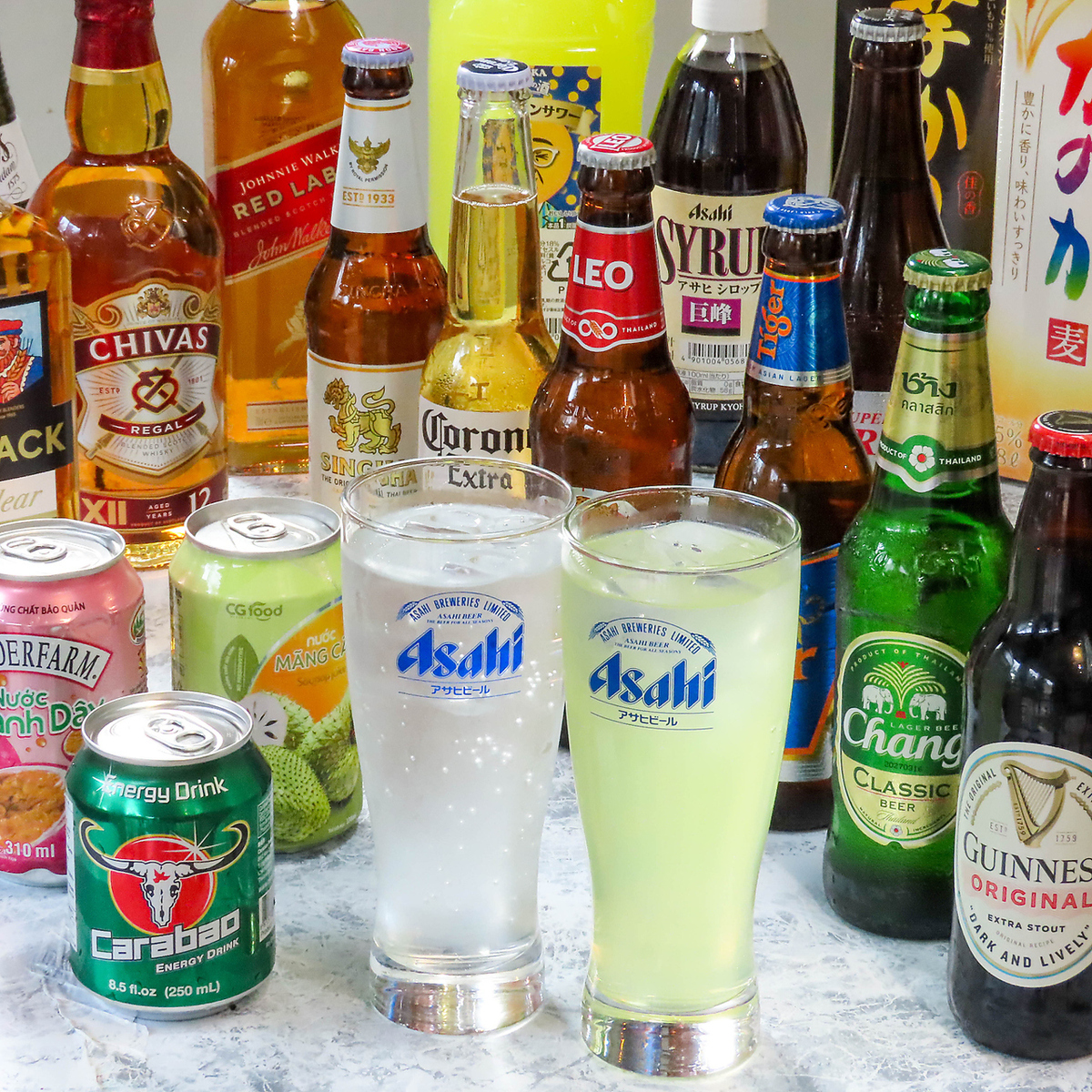 単品飲み放題あり!ミャンマー料理とお好みのお酒で自由に乾杯。