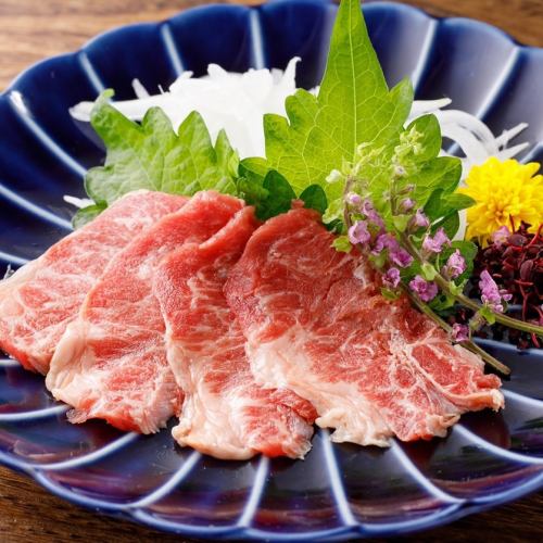 Raw ribs sashimi