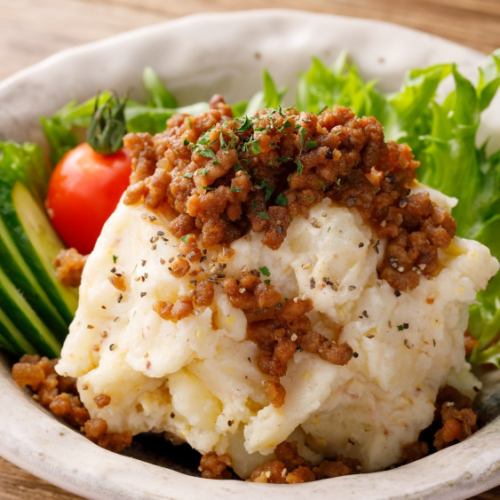 Minced beef potato salad