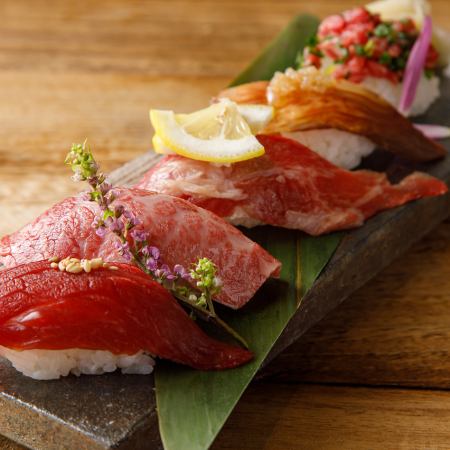 [迎送会]全部8道菜品+120分钟无限畅饮“樱花肉寿司和马生鱼片3种的真根怀石套餐”4000日元