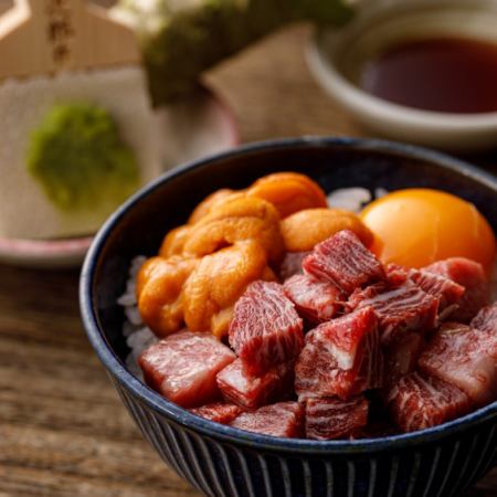 ○生雲丹と中とろの小丼