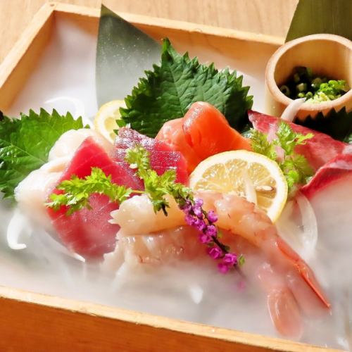 新鮮海鮮お刺身メニューも