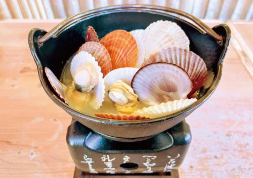[2nd place!] Hokkaido scallop young shellfish soup on board
